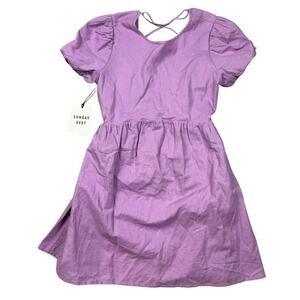 Sunday Best Womens Size 2XS Saida Mini Dress Linen Organic Cotton NWT